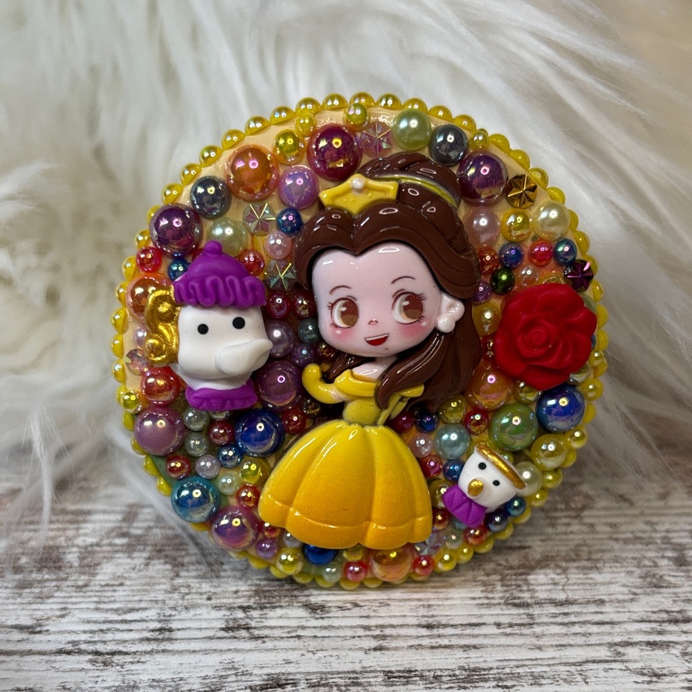 Colorful Princess Compact Mirror Belle
